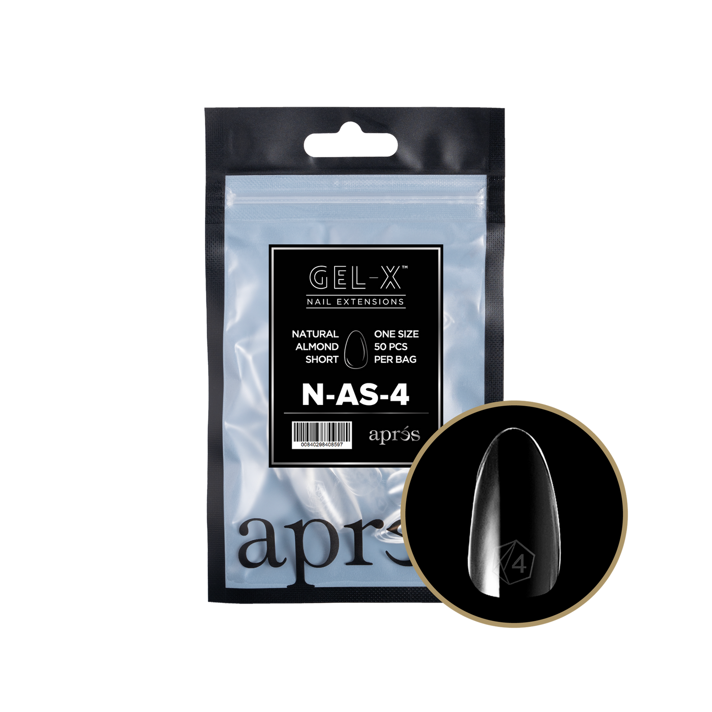 apres Gel-X® Natural Almond Short Refill Bag
