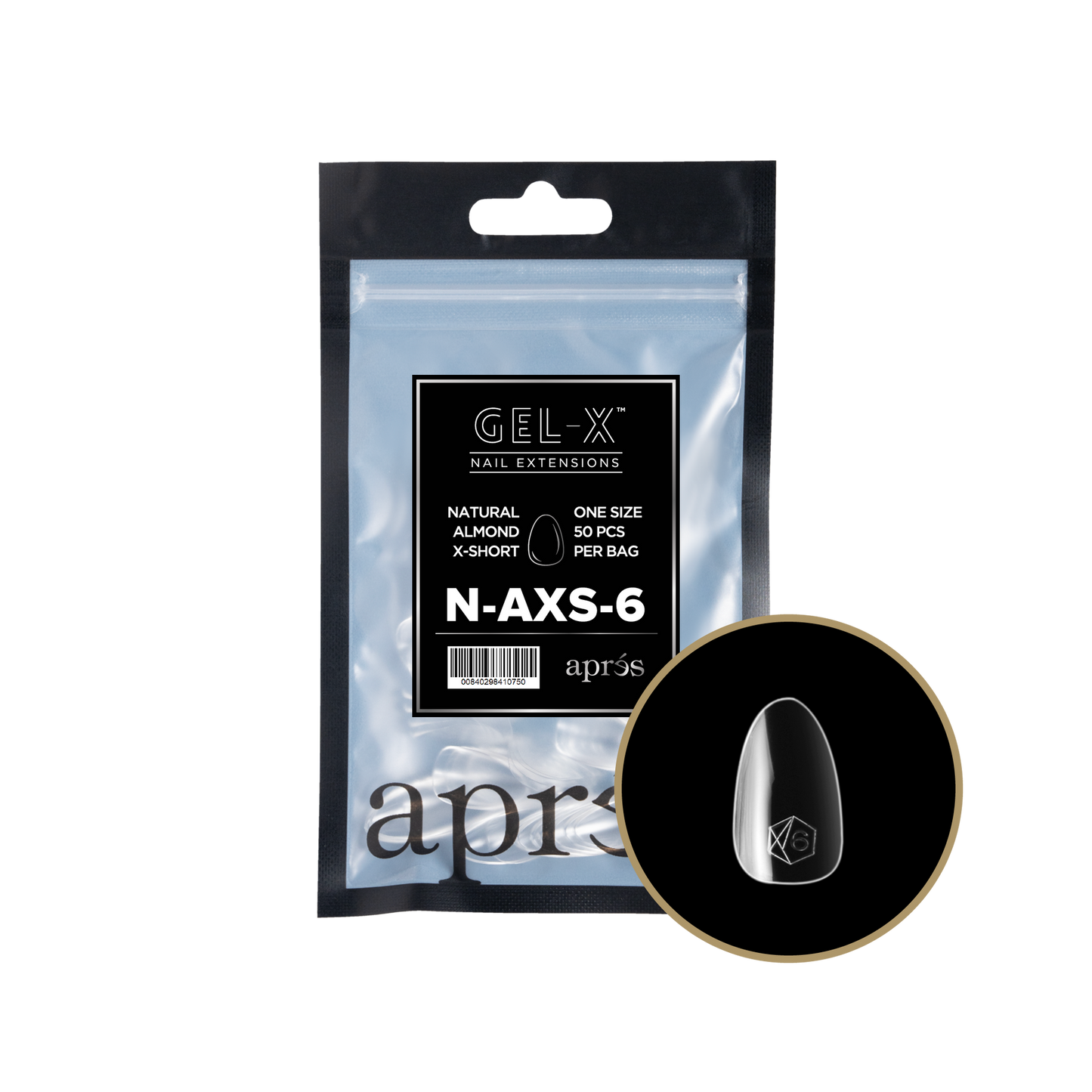 apres Gel-X® Natural Almond Extra Short Refill Bag