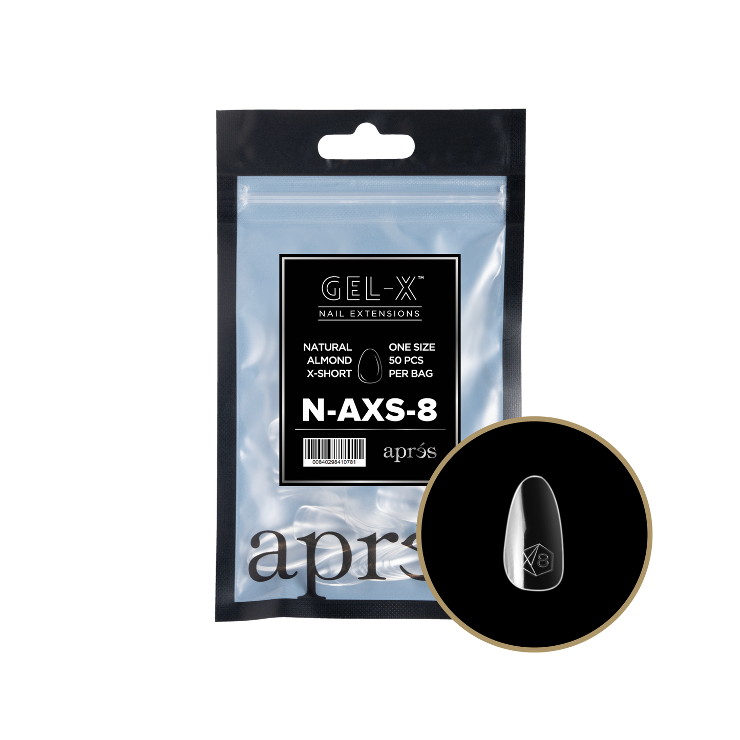 apres Gel-X® Natural Almond Extra Short Refill Bag