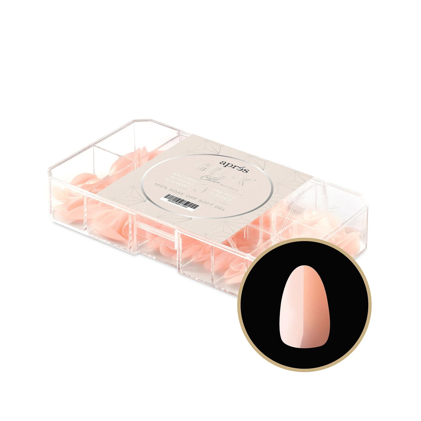 Aprés NEUTRALS GEL-X® CHLOE BOX OF TIPS - 11 SIZES (150PCS)