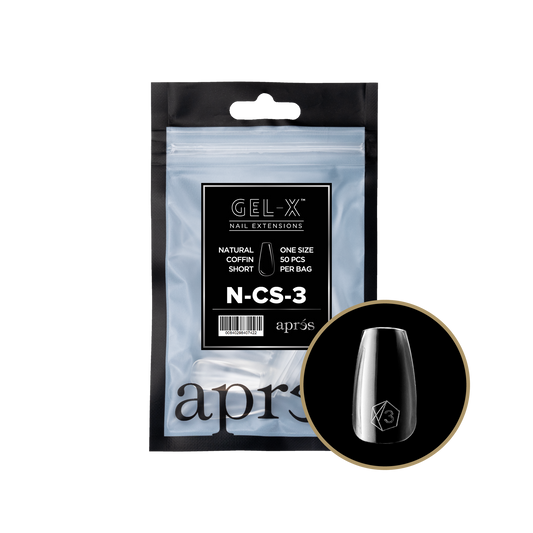 apres Gel-X® Natural Coffin Short Refill Bag