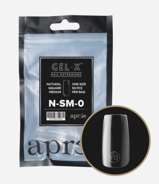 apres Gel-X® Natural Square Medium Refill Bag