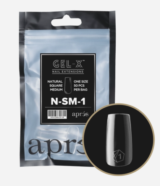 apres Gel-X® Natural Square Medium Refill Bag