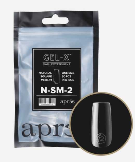 apres Gel-X® Natural Square Medium Refill Bag