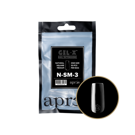 apres Gel-X® Natural Square Medium Refill Bag