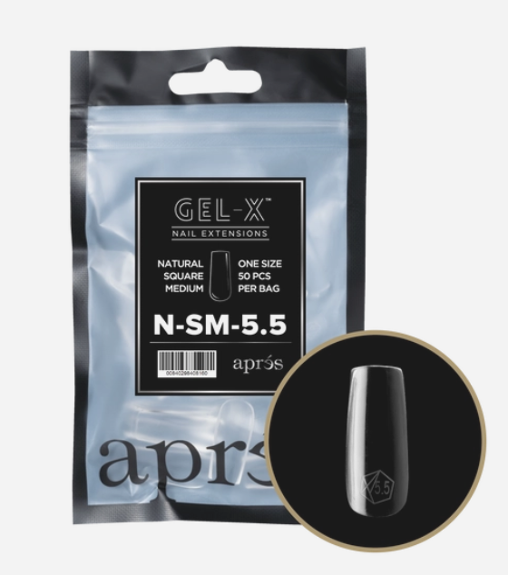 apres Gel-X® Natural Square Medium Refill Bag