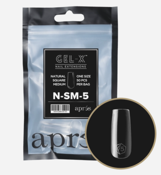apres Gel-X® Natural Square Medium Refill Bag