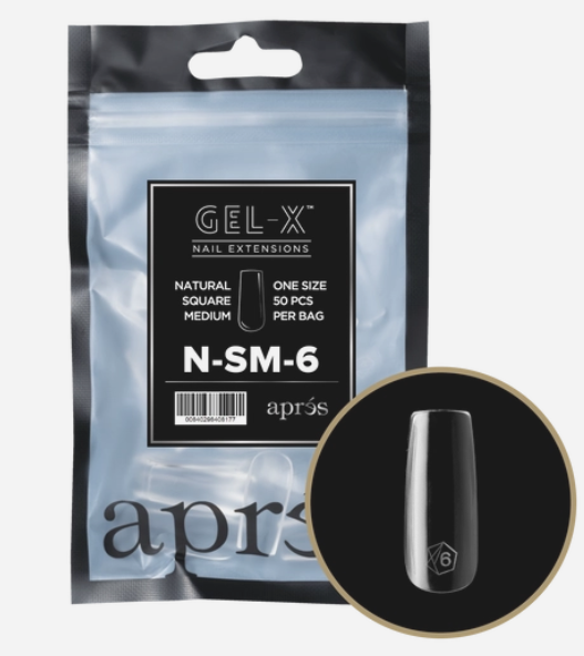 apres Gel-X® Natural Square Medium Refill Bag