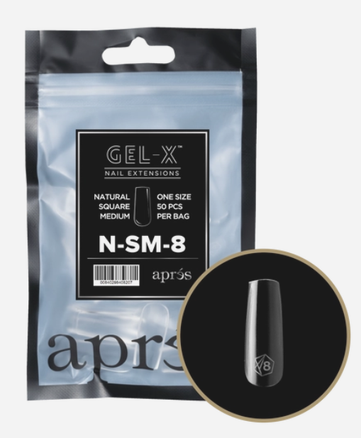 apres Gel-X® Natural Square Medium Refill Bag
