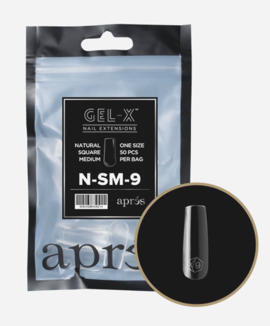apres Gel-X® Natural Square Medium Refill Bag