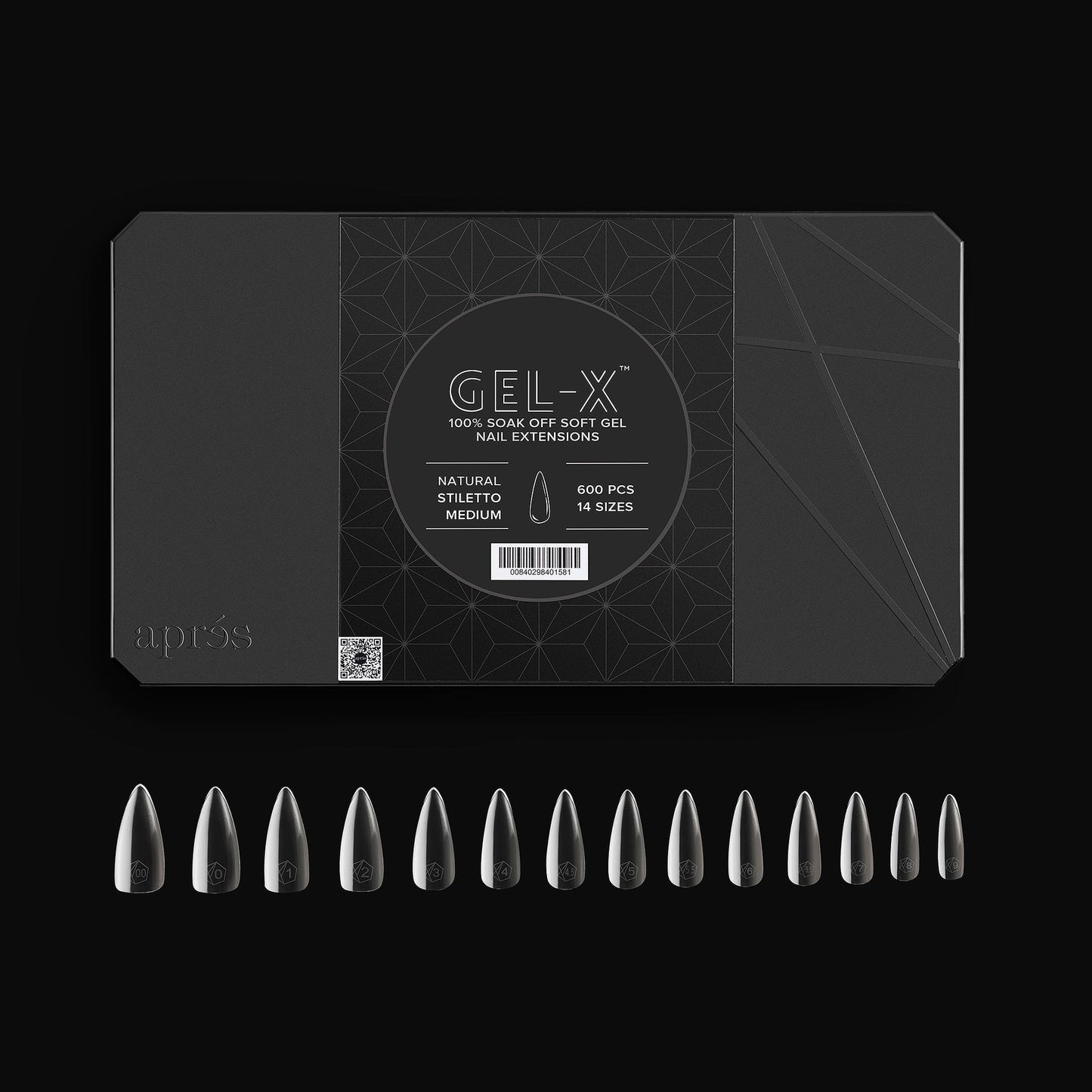 Apres Gel-X® Natural Stiletto Box of Tips - Pro (600pcs)*