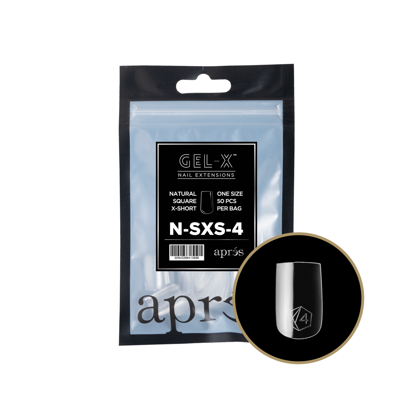 apres Gel-X® Natural Square Extra Short Refill Bag