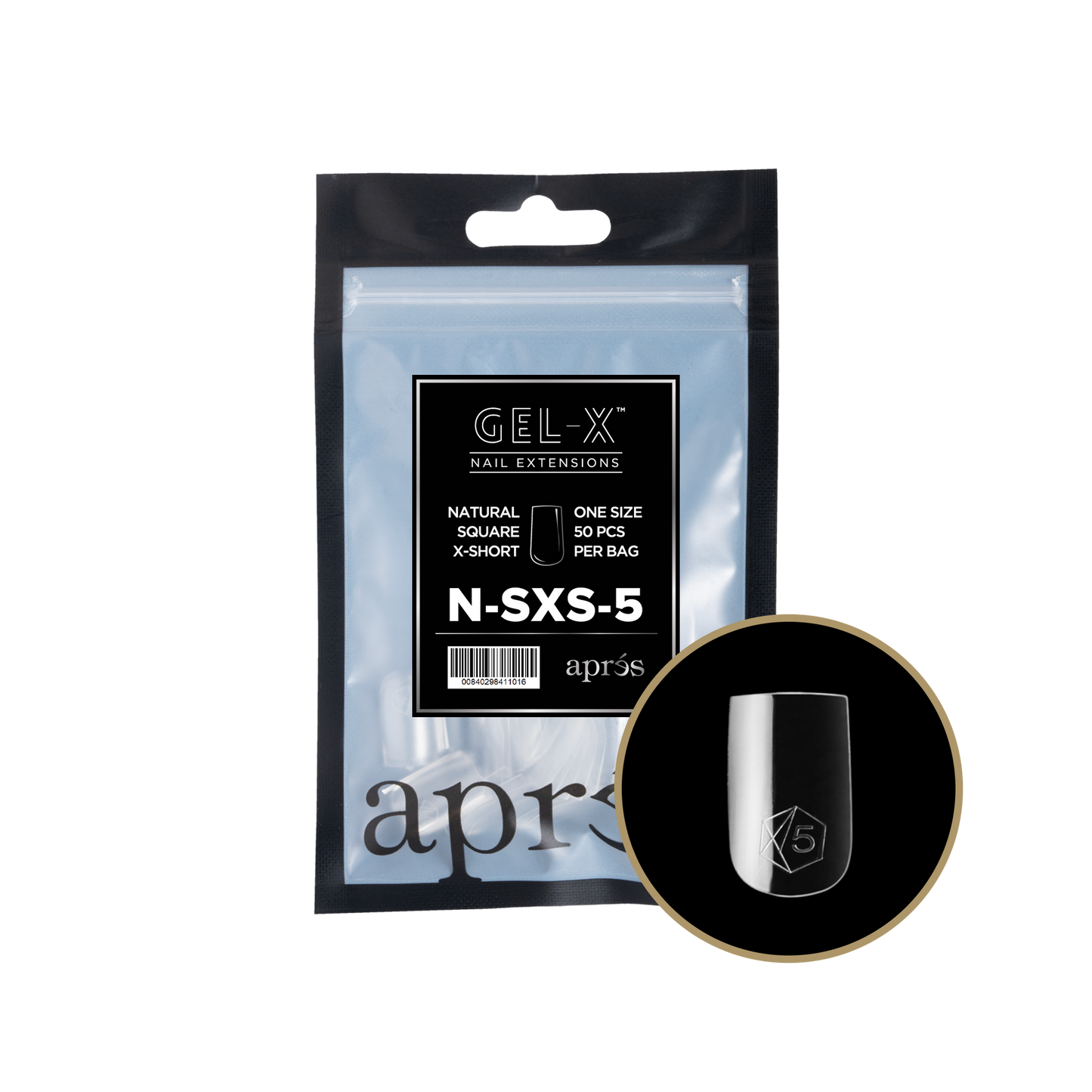 apres Gel-X® Natural Square Extra Short Refill Bag