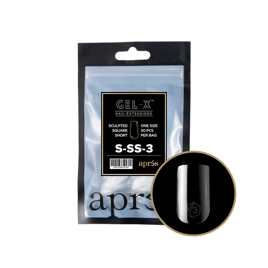 Apres Gel-X® Natural Square Short Refill Bag