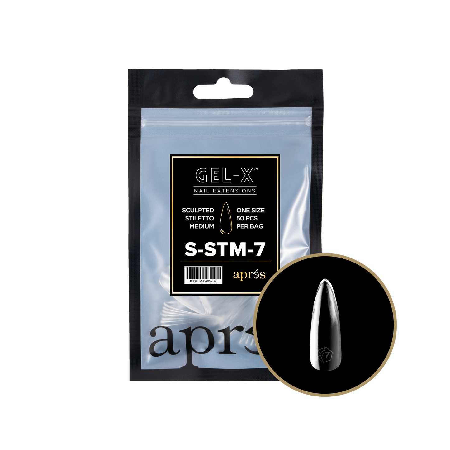 apres Gel-X® Sculpted Stiletto Medium Refill Bag