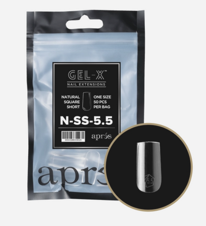 apres Gel-X® Natural Square Short Refill Bag