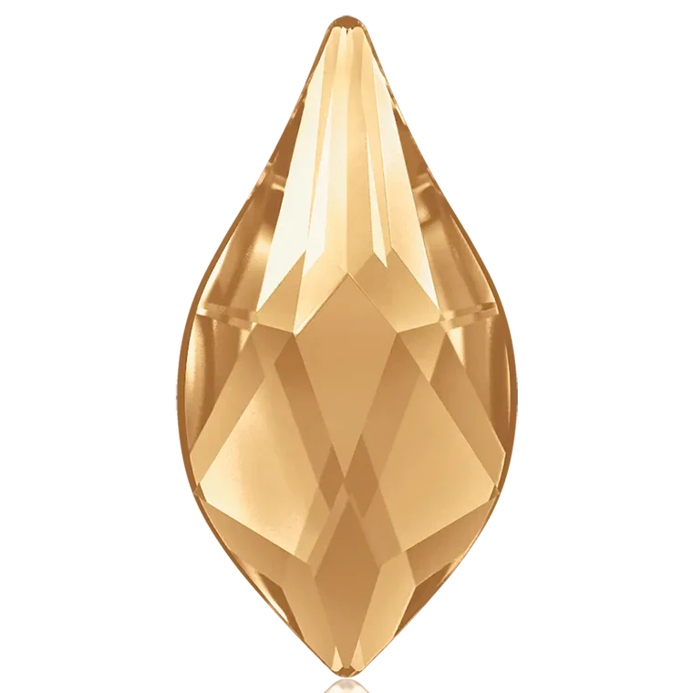 Swarovski Flat Back Crystals Non Hotfix Flame (2205) Crystal Golden Shadow