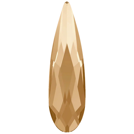 Swarovski Flat Back Crystals Non Hotfix Raindrop (2304) Crystal Golden Shadow