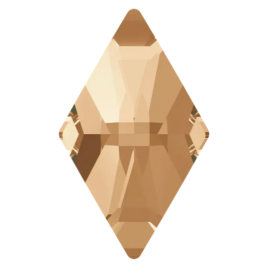 Swarovski Flat Back Crystals Non Hotfix Rhombus (2709) Crystal Golden Shadow