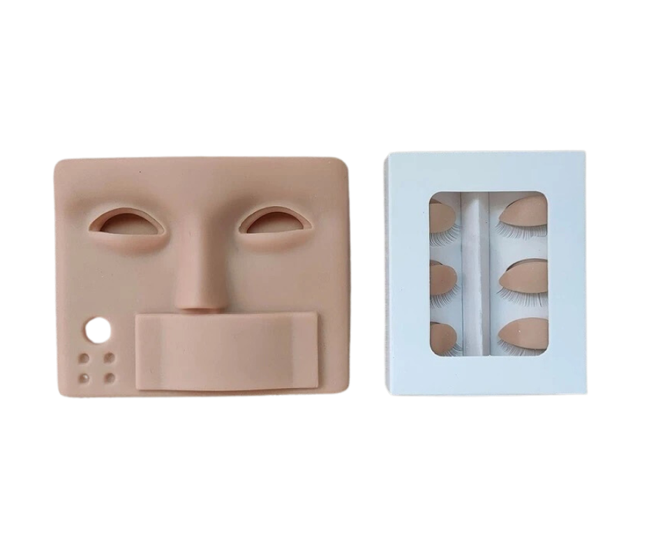 Lash Mannequin with 3 Pairs of Replaceable Eyelids