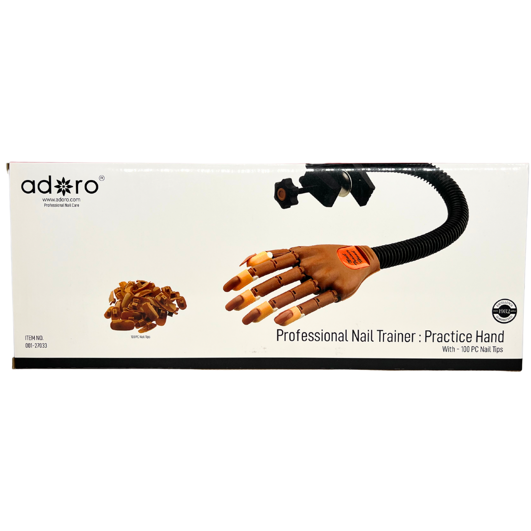 Adoro Professional Nail Trainer Practice Hand