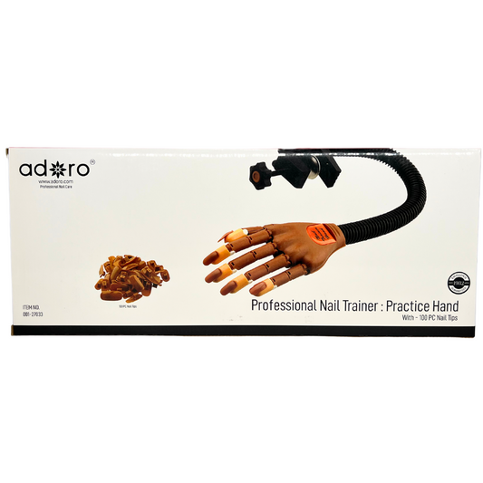 Adoro Professional Nail Trainer Practice Hand