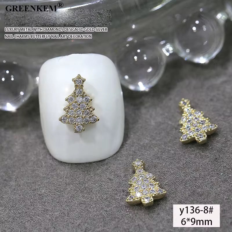 Christmas Nail Charms 2pc In a Pack