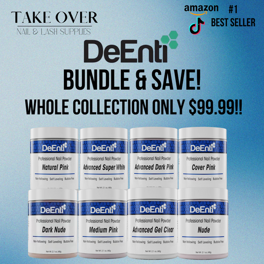 DeEnti Acrylic Nail Powder 2.1oz Bundle