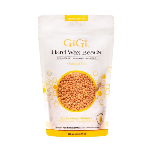 GiGi Hard Wax Beads Golden All Purpose Formula 140z
