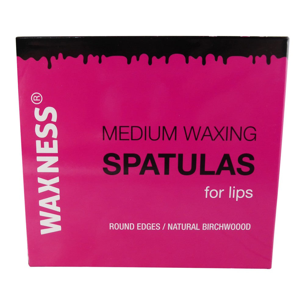 WAXNESS MEDUIM WAXING SPATULAS ROUND EDGES 100PC