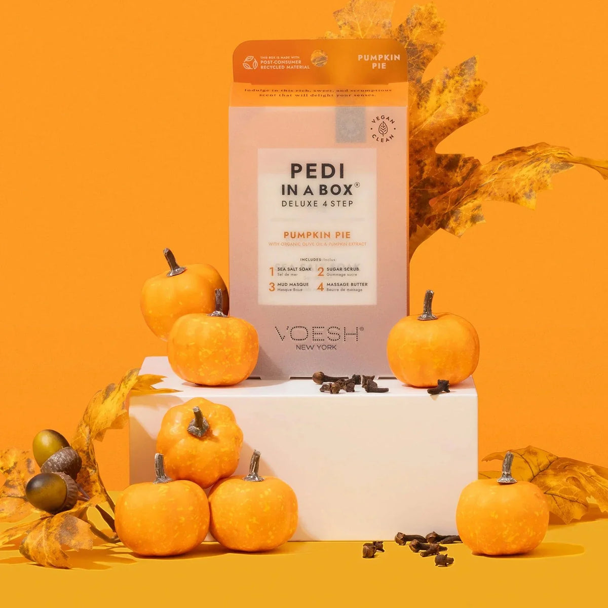 VOESH Pedi in a Box Deluxe 4 Step - PUMPKIN PIE