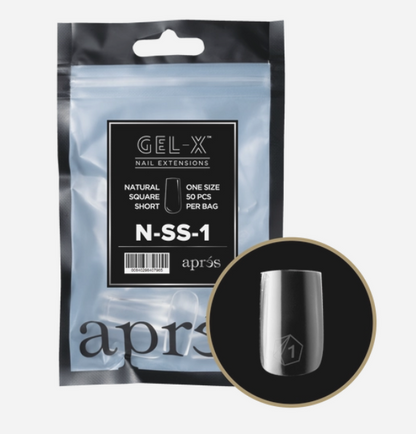 apres Gel-X® Natural Square Short Refill Bag