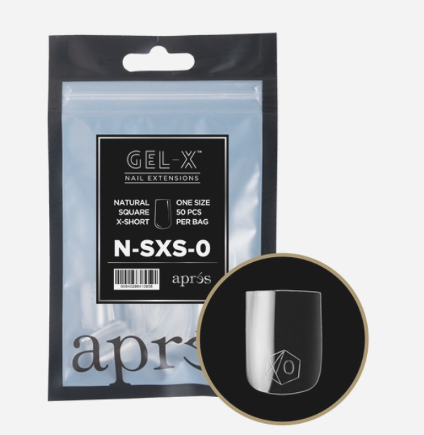 apres Gel-X® Natural Square Extra Short Refill Bag