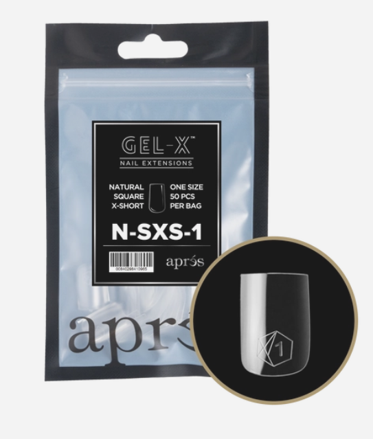 apres Gel-X® Natural Square Extra Short Refill Bag