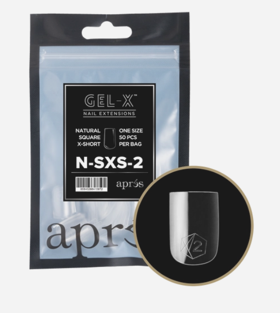 apres Gel-X® Natural Square Extra Short Refill Bag