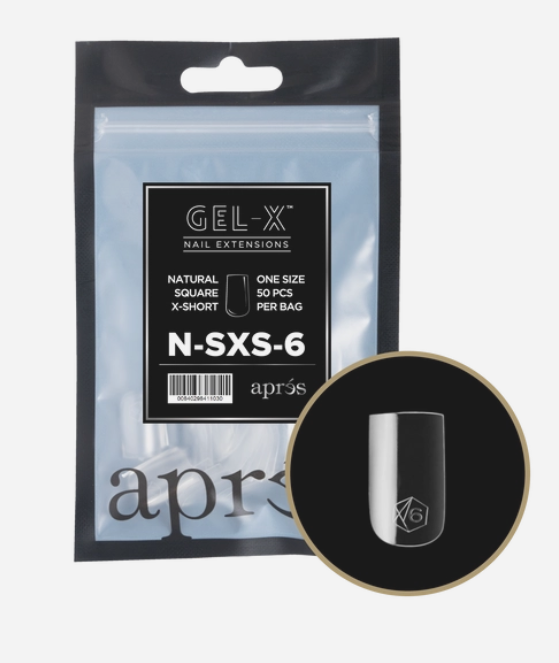 apres Gel-X® Natural Square Extra Short Refill Bag