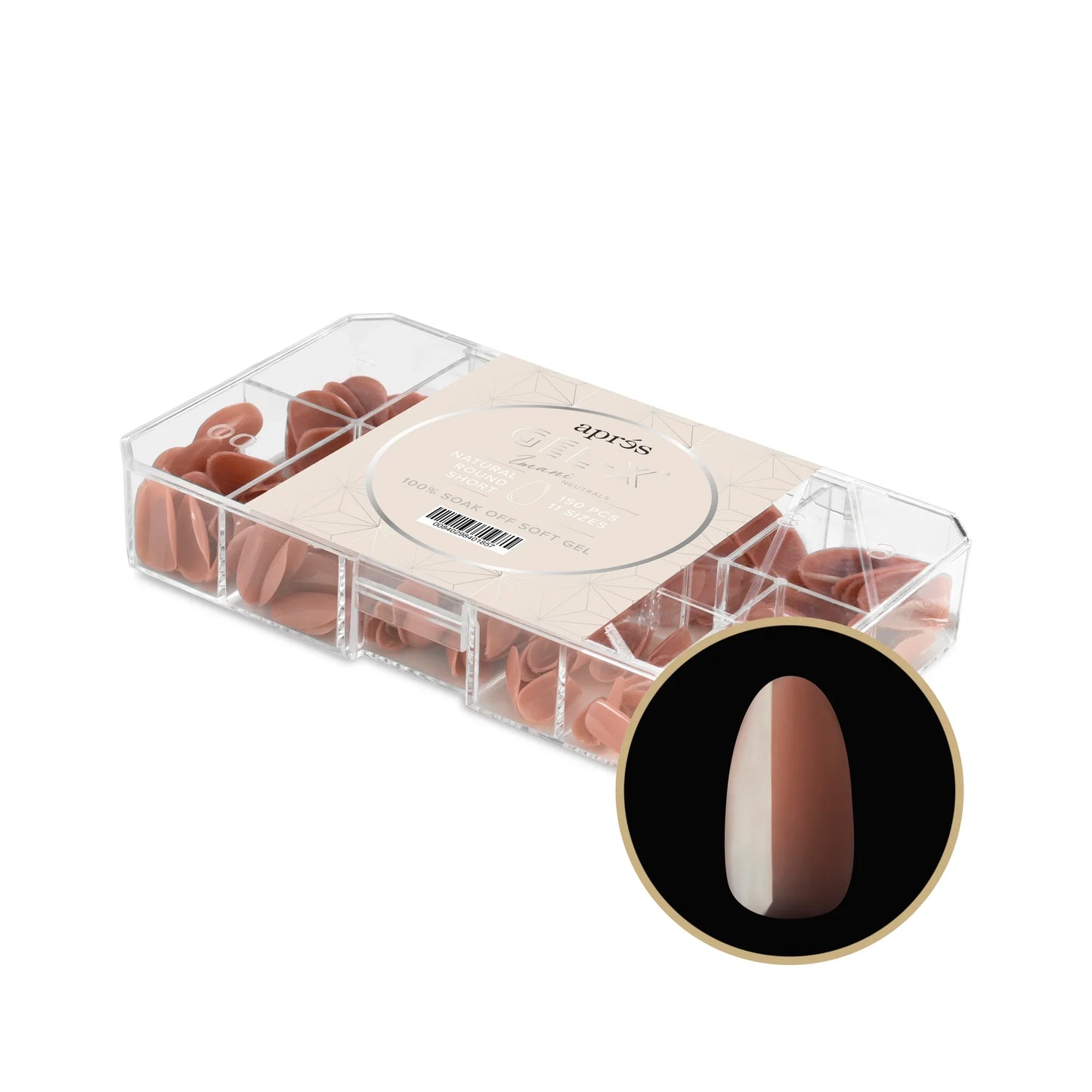 Aprés NEUTRALS GEL-X® IMANI BOX OF TIPS - 11 SIZES (150PCS)