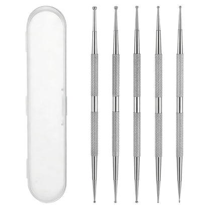 Stainless Steel Dotting Tool &Case 5pcs