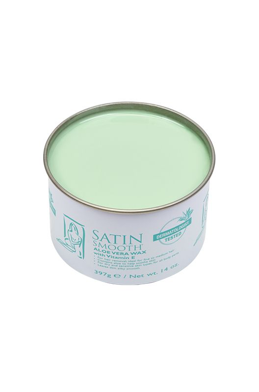SATIN SMOOTH ALOE VERA WAX 14OZ.