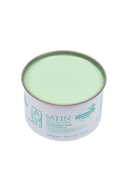 SATIN SMOOTH ALOE VERA WAX 14OZ.