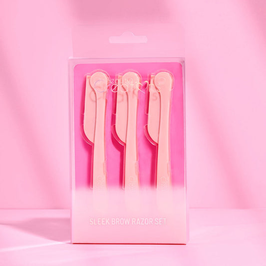 Beauty Creations Pink Sleek and Brow Razor Set